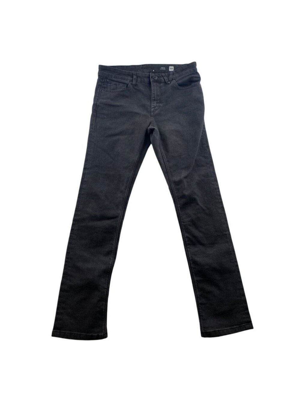Volcom Vorta Slim Straight  Jeans Mens 32 Black Denim Relaxed Fit Casual Stretch
